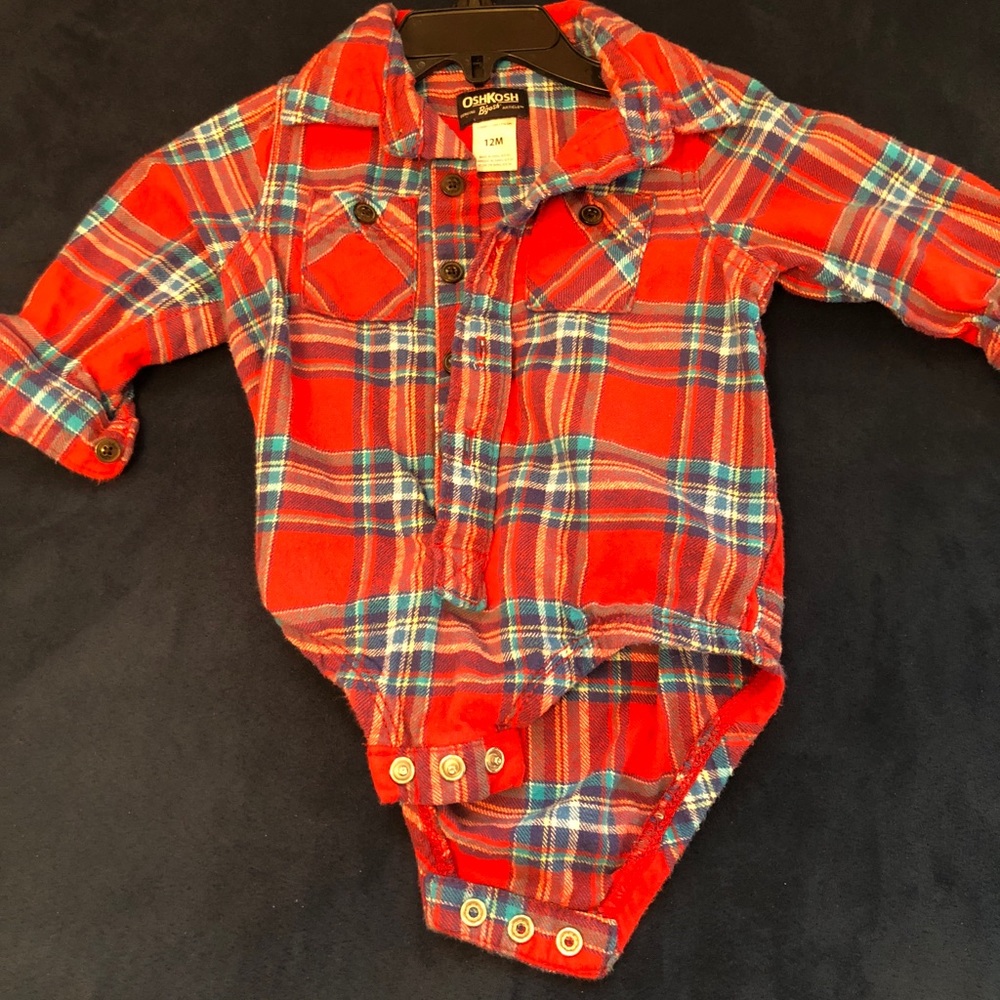 OshKosh Flannel onesie